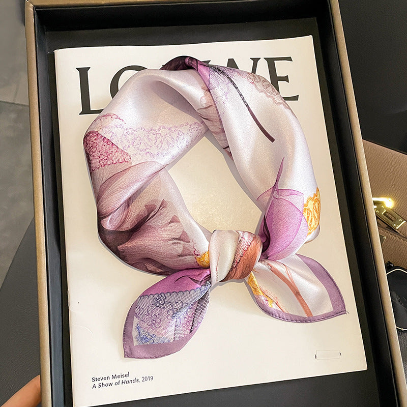 Versatile And Stylish Silk Neck Scarf