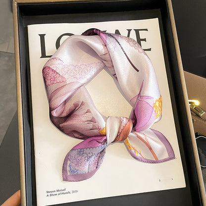 Versatile And Stylish Silk Neck Scarf