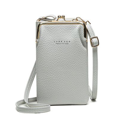 Bolsa Feminina Crossbody com Textura Lichia