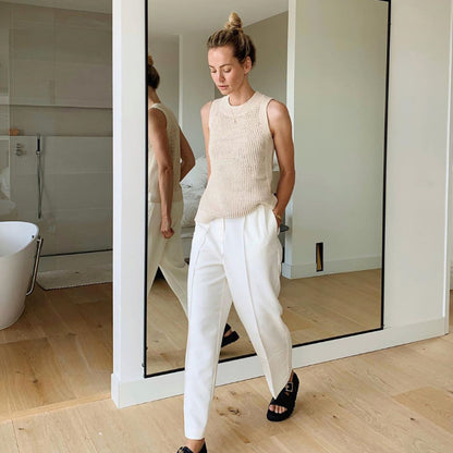 Blusa Feminina Crochê Sem Mangas