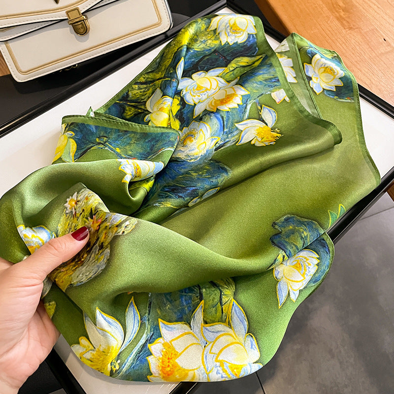 Versatile And Stylish Silk Neck Scarf