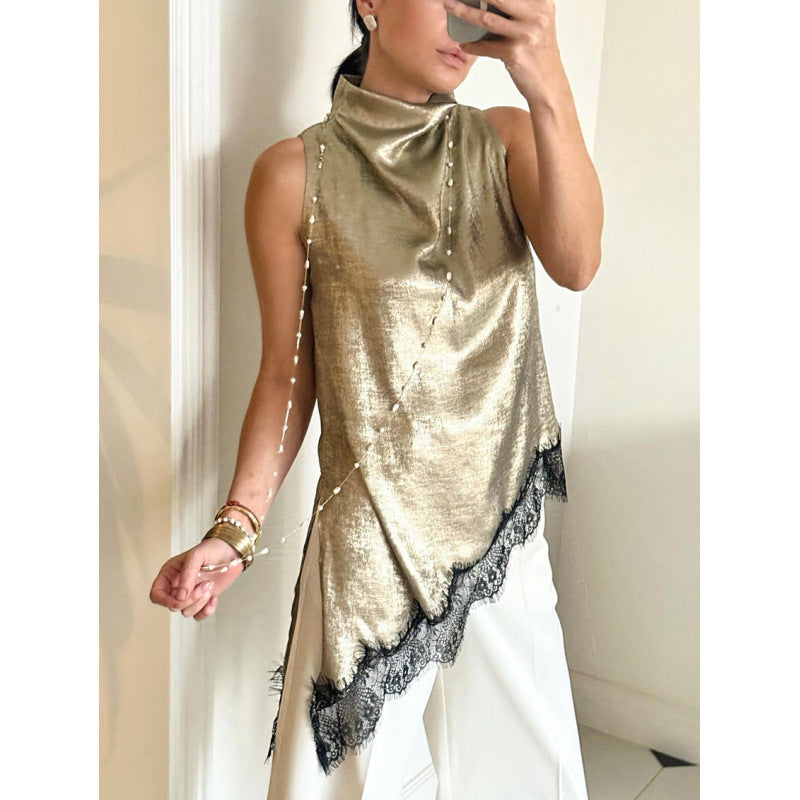 Blusa Feminina Sem Mangas Minimalista