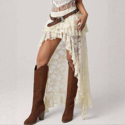 Irregular Designer-style Skirt With A Cowgirl Vibe