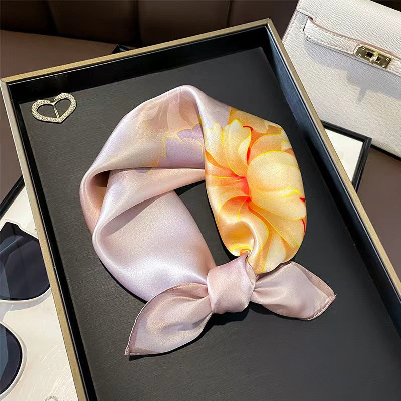 Versatile And Stylish Silk Neck Scarf