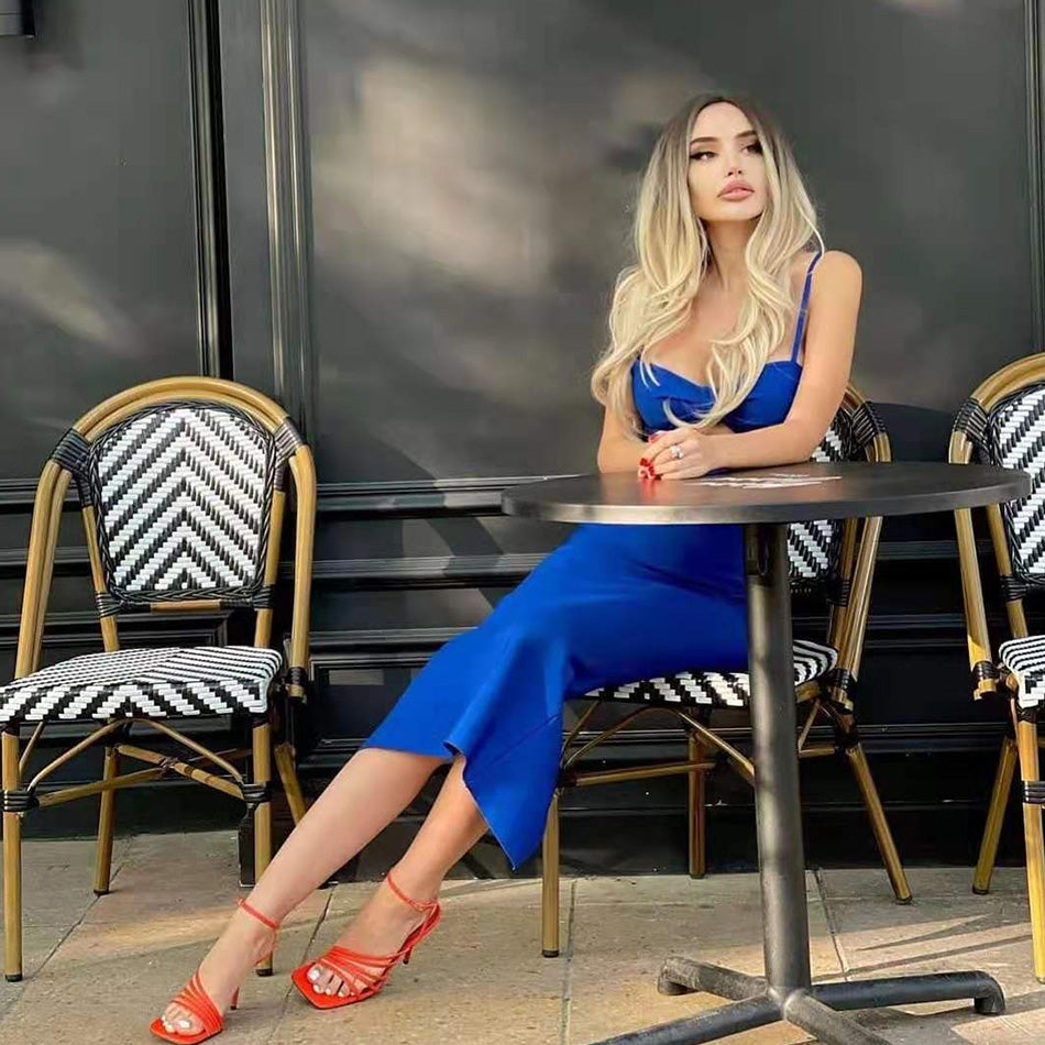 Vestido Longo Bandage com Decote V