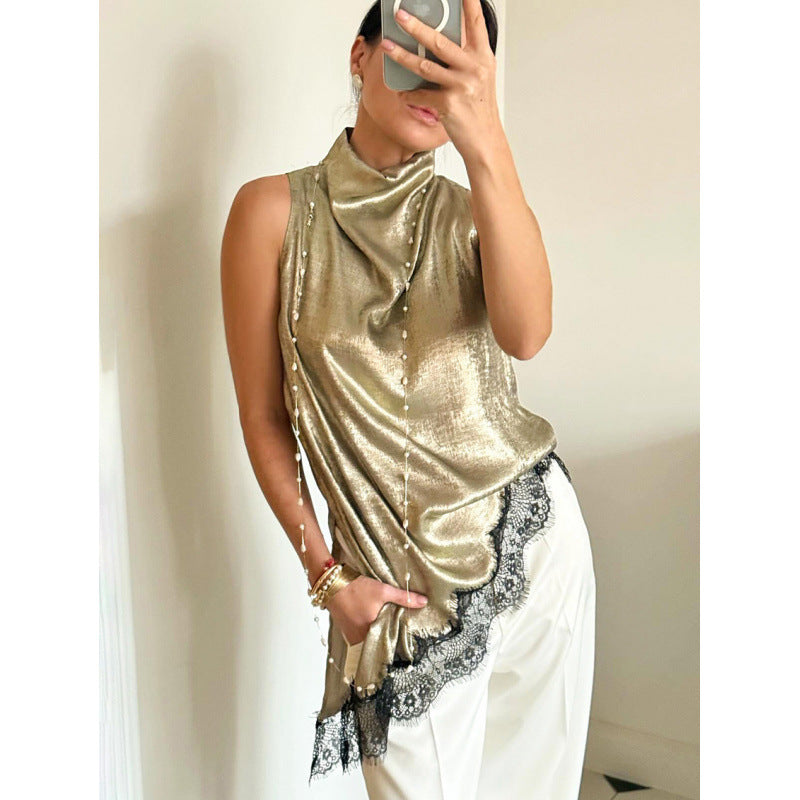 Blusa Feminina Sem Mangas Minimalista