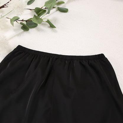 Pijama Feminino de Seda Pura em Cor Sólida