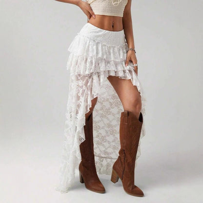 Irregular Designer-style Skirt With A Cowgirl Vibe