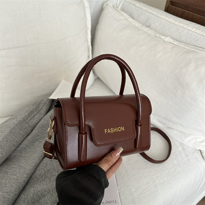 Womens Minimalist Solid-color Trendy Niche Crossbody Bag