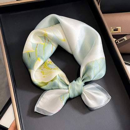 Versatile And Stylish Silk Neck Scarf