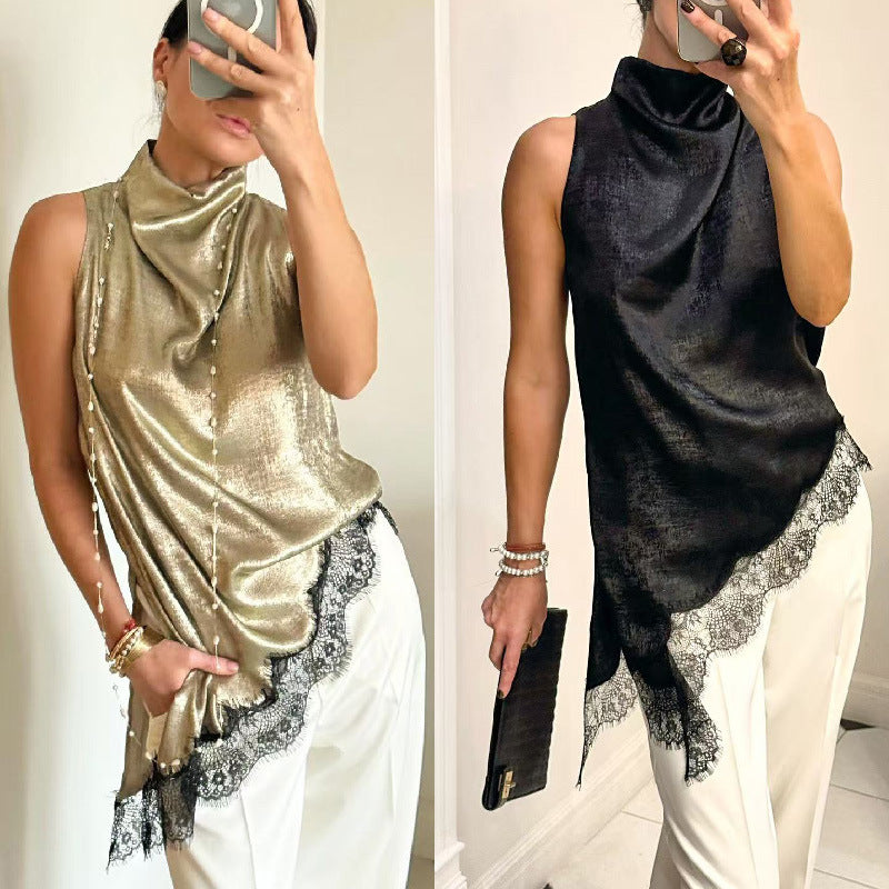 Blusa Feminina Sem Mangas Minimalista