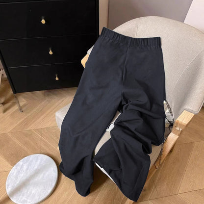Womens Wide-leg Casual Suit Pants