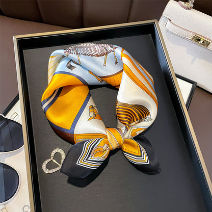 Versatile And Stylish Silk Neck Scarf