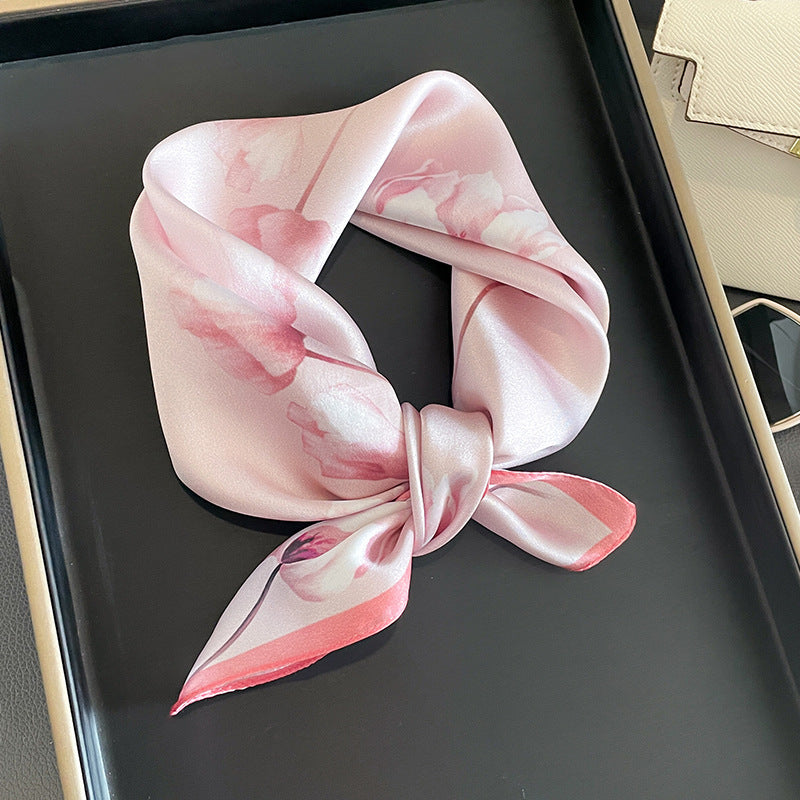 Versatile And Stylish Silk Neck Scarf