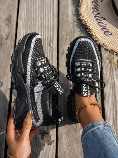 Tênis Feminino Flyknit Respirável Casual