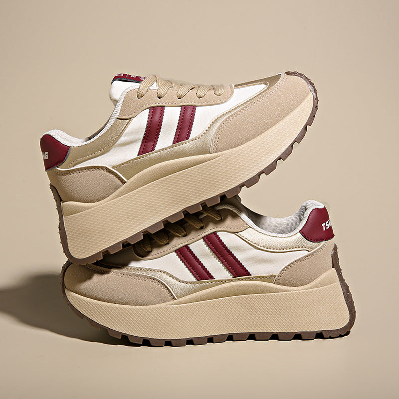 Tênis Feminino de Primavera para Estudantes com Elevação de Altura