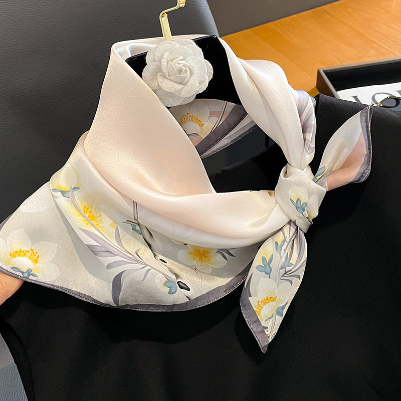 Versatile And Stylish Silk Neck Scarf