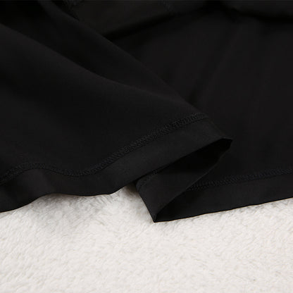 Pijama Feminino de Seda Pura em Cor Sólida