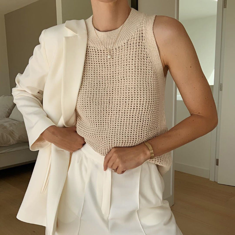 Blusa Feminina Crochê Sem Mangas